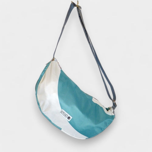 LUNA BAG | Upcycelte Cross Body Bag in blau